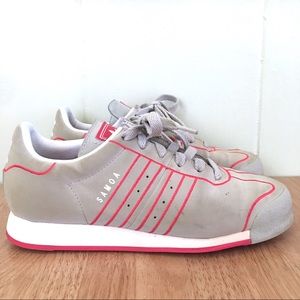 Adidas Originals grey and pink SAMOA size 6 1/2